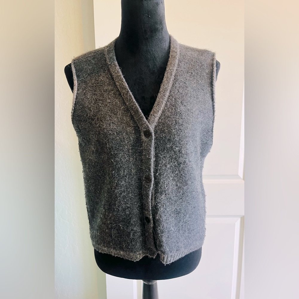 Adorable alpaca wool sweater vest by Banana Republic.